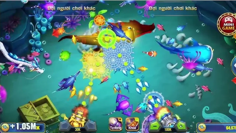 Các phòng chơi trong game bắn cá online